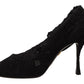 Elegant Floral Lace Ankle Boot Heels