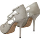 Elegant Silver Bette High-Heel Sandals