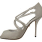 Elegant Silver Bette High-Heel Sandals