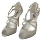 Elegant Silver Bette High-Heel Sandals