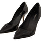 Elegant Black Patent Leather Stiletto Pumps