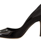 Elegant Black Patent Leather Stiletto Pumps