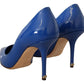 Elegant Patent Leather Heels Pumps