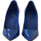 Elegant Patent Leather Heels Pumps