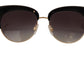 Chic Cat-Eye Elegance in Black and Gold