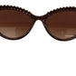 Chic Cat-Eye Sunglasses in Translucent Brown