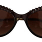Chic Cat-Eye Sunglasses in Translucent Brown