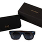 Chic Horn Pearly Blue Gradient Sunglasses