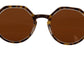 Elegant Brown Acetate Sunglasses for Women