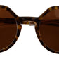 Elegant Brown Acetate Sunglasses for Women
