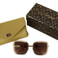 Elegant Gold Square Women's Sunglasses