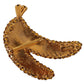 Crystal-Embellished Banana Brooch