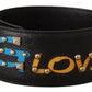 Elegant Black Leather Handbag Strap