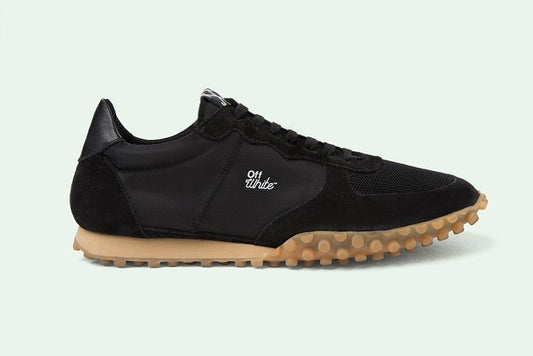 Black Polyester Women Sneaker