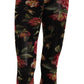 Elegant Floral Print Micro Mesh Tights