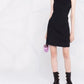 Elegant Sleeveless Side Logo Stitch Dress