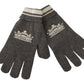 Elegant Cashmere Gloves with Crown Motifs