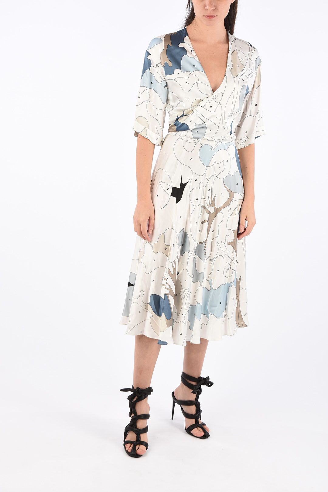 White Polyester Women Dress