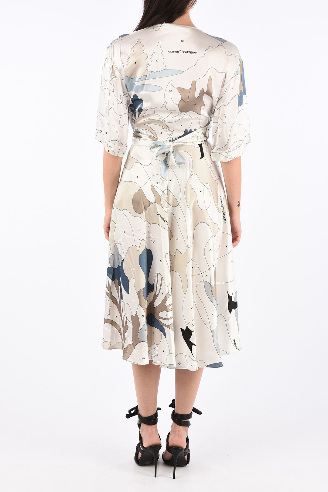 White Polyester Women Dress