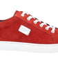 Red Leather Men Sneaker