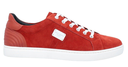 Red Leather Men Sneaker