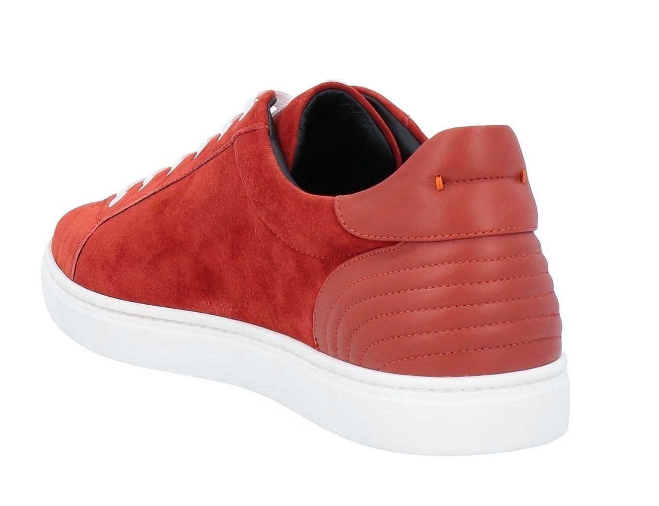 Red Leather Men Sneaker