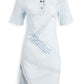 Light Blue Nylon Women Dress