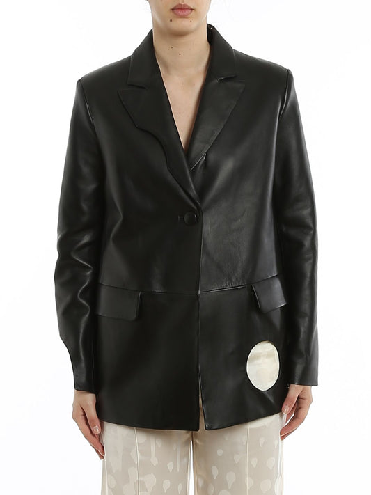 Black Leather Women Jacket