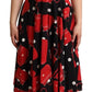 Sicilian Bag Print Sleeveless Midi Dress