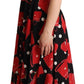 Sicilian Bag Print Sleeveless Midi Dress