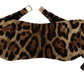 Leopard Elegance Bandeau Bikini Top