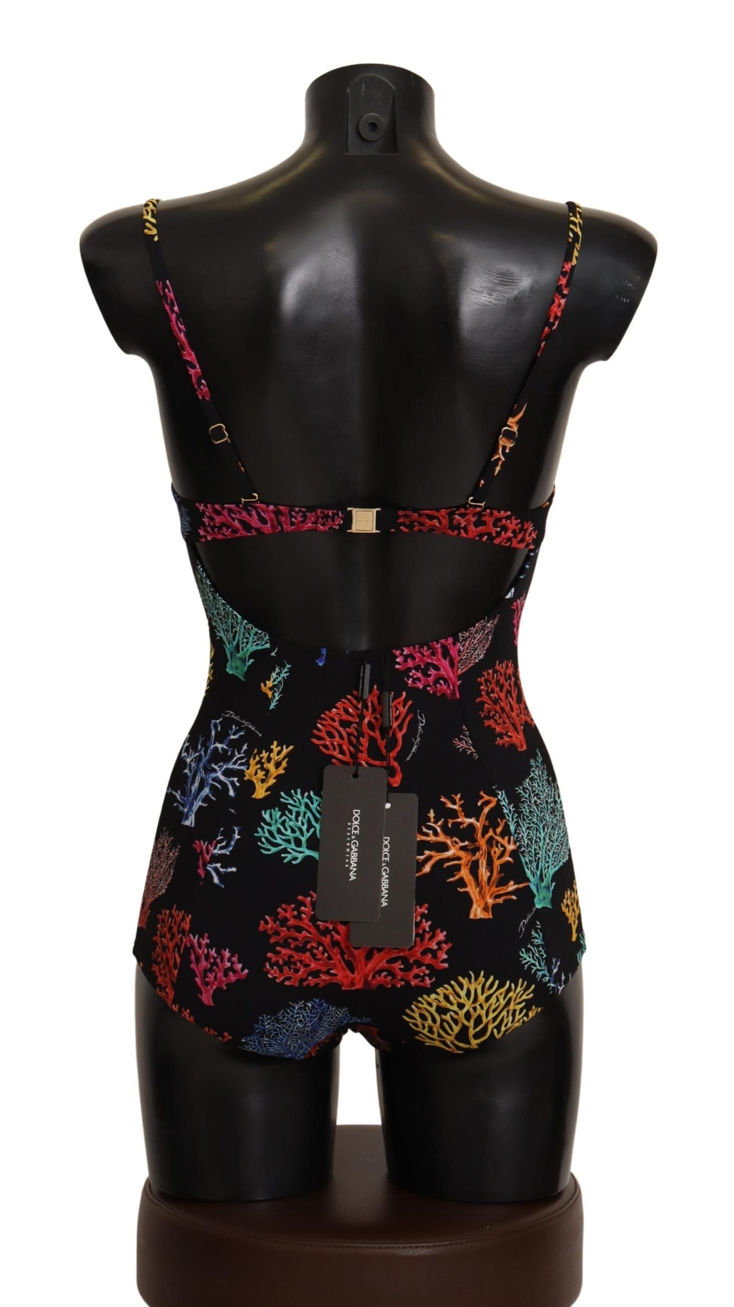 Elegant Sea Coral Print One-Piece Swimsuit
