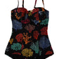 Elegant Sea Coral Print One-Piece Swimsuit
