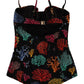 Elegant Sea Coral Print One-Piece Swimsuit