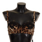 Elegant Leopard Silk Bra