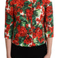 Exquisite Floral Brocade Blazer Coat