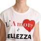 Chic White Crewneck Cap Sleeve Top