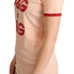 Chic Pink Crewneck Cotton Tee