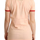 Chic Pink Crewneck Cotton Tee