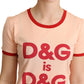 Chic Pink Crewneck Cotton Tee