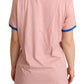 Chic Pink Fashion Devotion Crewneck Tee