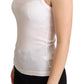 Elegant White Cotton Tank Top