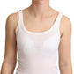 Elegant White Cotton Tank Top