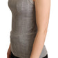 Chic Sleeveless Gray Tank Top