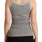 Chic Sleeveless Gray Tank Top