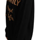 Elegant Black Cashmere-Wool Blend Sweater