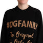 Elegant Black Cashmere-Wool Blend Sweater
