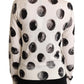 Elegant Polka Dot Silk Cardigan