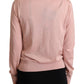 Elegant Pink Cashmere Silk Cardigan
