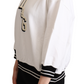 Elegant White Cotton Crewneck Pullover